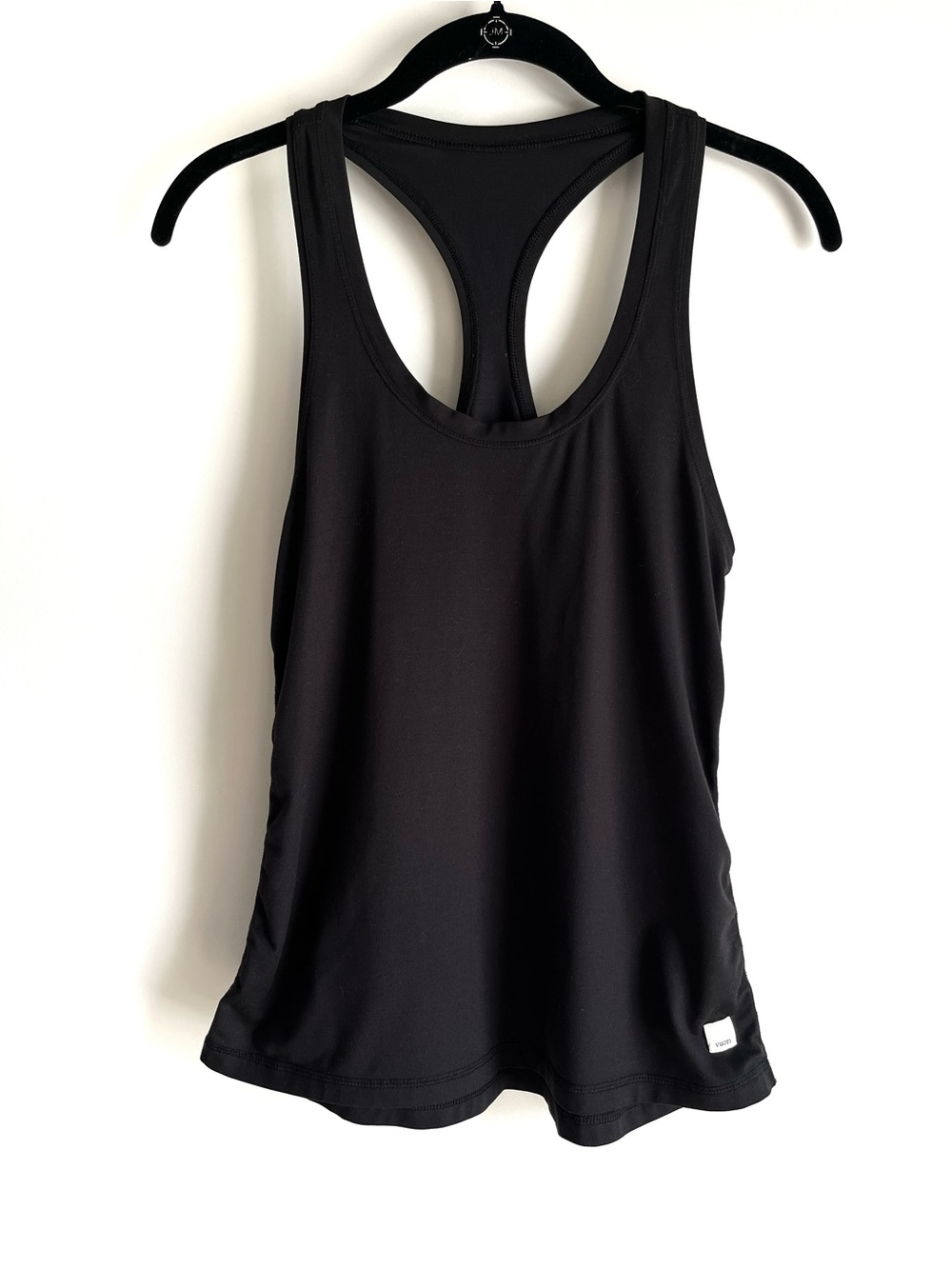 Vuori Black Lux Performance Scoop Neck Racerback Workout Tank Top